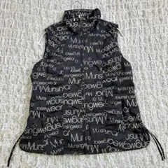 美品【Munsingwear】マンシングウェア　ゴルフ　ナイロンベスト　総ロゴのサムネイル