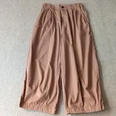 フェリシモ ベージュ LLサイズ ワイドパンツ バルーンパンツ サーカスパンツ