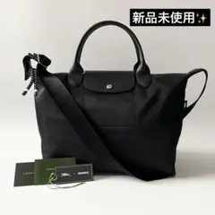 新品✨ロンシャン　ルプリアージュ　ネオ　ショルダーバッグ　ブラック　ナイロンのサムネイル