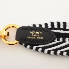 HERMES エルメス キャンバス×レザー サングル カヴァル