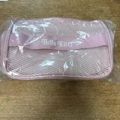 Hello Kitty メッシュポーチ 中型 ピンク