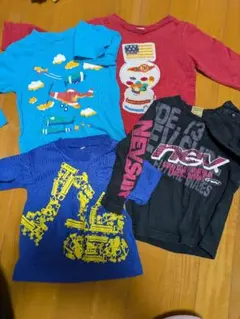 長袖Tシャツ 4枚セット　秋　幼児　90