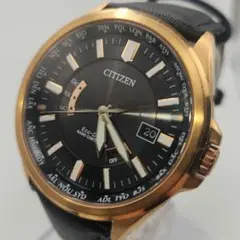 CITIZEN】 CB0011-69L 稼働品 ブラウンレザーベルト 定価6万 - メルカリ
