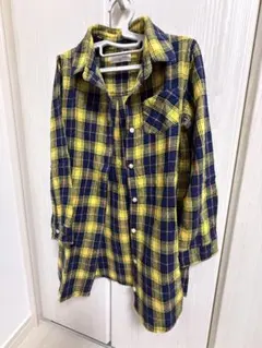 チェック柄長袖シャツ　キッズ　120サイズ