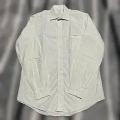 P*e様 ブルックスブラザーズ　長袖チェックシャツ　ホワイト　グリーン　M