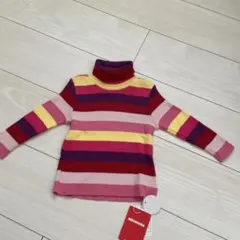 ミキハウス カラフルストライプ セーター 80cm