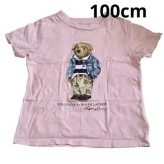 POLO RALPH LAUREN ポロベア プリント Tシャツ ピンク 100