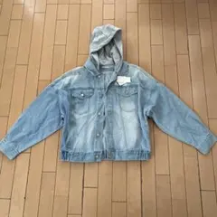 RETRO GIRL フード付きデニムジャケット