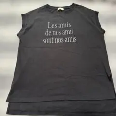 earth music&ecology ノースリーブTシャツ グレー