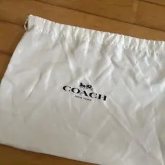 COACH 布製収納袋 ホワイト
