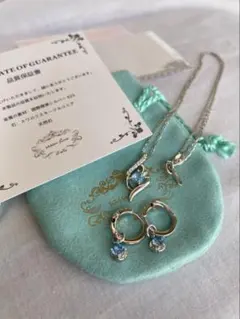 sassu fine シルバー ネックレスとピアスセット