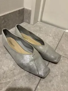 3500→2980 BEAUTY&YOUTH Vカットステッチ フラットシューズ