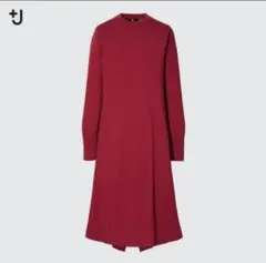 【ユニクロ+J】 エクストラファインメリノブレンドロングワンピース: Lサイズ