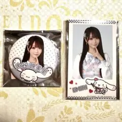 イコールラブ イコラブ 大谷映美里 シナモロール 缶バッジ フォトカード