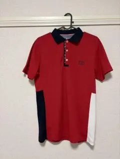 TOMMY HILFIGER トミー　ポロシャツ ゴルフウェア レッド ネイビーのサムネイル