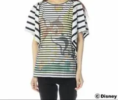 あちゃちゅむ バンビ ボーダー 半袖 Tシャツ Lサイズ　美品のサムネイル