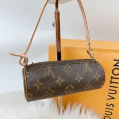 ルイヴィトン　モノグラム　パピヨン付属ポーチ　社外ストラップ