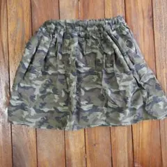 ★セール☆♪GLOBAL WORKカモフラージュ柄インナーパンツ付スカートXL♪