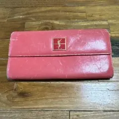イヴ・サンローラン　長財布　クラシック　ヴィンテージ　ピンク