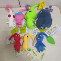 ピクミン　ぬいぐるみ　マスコット　赤　青　黄　岩　ヒカリ　白　羽