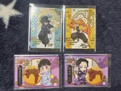 鬼滅の刃 銀だこ コラボカード 無一郎 善逸 カナヲ しのぶ