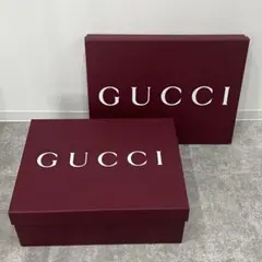 美品 GUCCI ギフトボックス2点セット 新型 バーガンディ ギフト箱