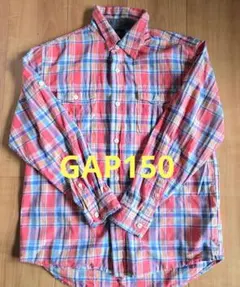 GAP 長袖チェック柄シャツ150