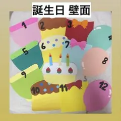 壁面 誕生日月 保育製作