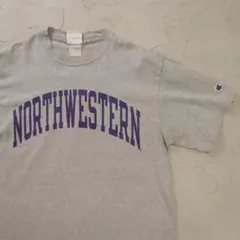 00’s~ Champion Tシャツ ノーウェスタン大学　カレッジ グレー