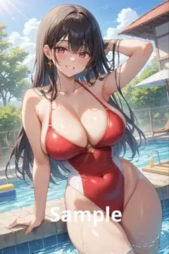 AI イラスト A4ポスター グラビア コスプレ 【A0033】