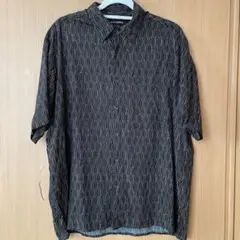 古着　柄シャツ　JOHN HENRY シャツ　Lサイズ