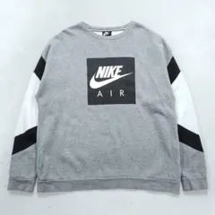 NIKE スウェット トレーナー L グレー サイド ジップポケット XXIV 