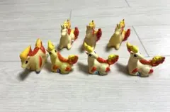 ポケモンキッズ 指人形 ポニータ ギャロップ　クリア　 7体セット