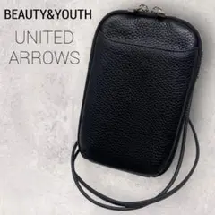 BEAUTY&YOUTH BY ウォレットショルダー ブラック 黒 ショルダー