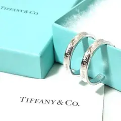 TIFFANY&Co. ナロー フープピアス 1837 シルバー 925