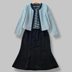 【美品】東京ソワール セレモニースーツ ママスーツ 3点セット 11号