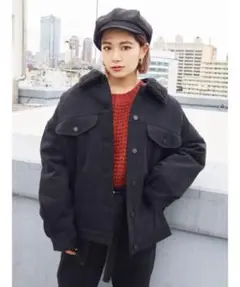 デニムボアブルゾン