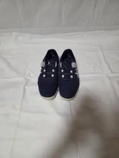 asics ネイビー ゴルフシューズ ダイヤル式