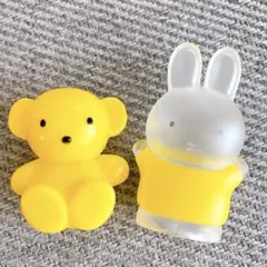 ミッフィー　miffy 雑貨フェスタ くま ソフビ 指人形 2個セット