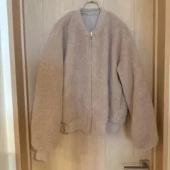 earth music＆ecolosyボア ジップアップ ボンバージャケット