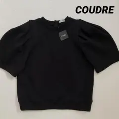 【タグ付き】COUDRE｜金子綾｜タックスリーブトップス｜ブラック｜日本製 タグ付き】COUDRE｜金子綾｜タックスリーブトップス｜ブラック｜日本製