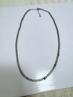 シルバー ステンレススチール チェーンネックレス