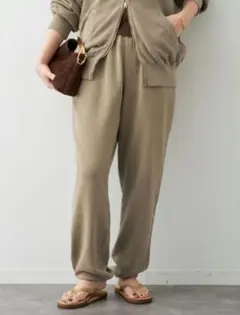 【JOHNBULL/ジョンブル】SWEAT PANTSベージュ　38のサムネイル