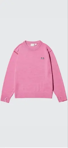 ユニクロ × アニヤハインドマーチメリノウールセーターピンク160