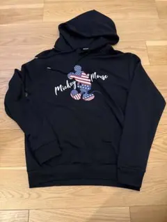 Disney Mickey Mouse パーカー LL ブラック