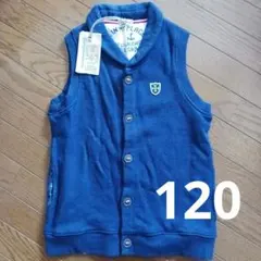 【⭐値下げ⭐】ラグマート ネイビー ボタン付きベスト 120 新品 タグ付き