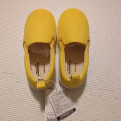 イエロー スリッポン 19.0cm