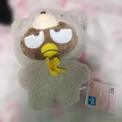 산리오 キャラクターズ ばつ丸 くま着ぐるみ 봉제인형