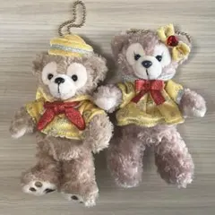 ダッフィー&シェリーメイぬいぐるみバッジ　30周年記念