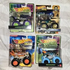 ホットウィール モンスター トラック 4台セット　畜光2個のサムネイル